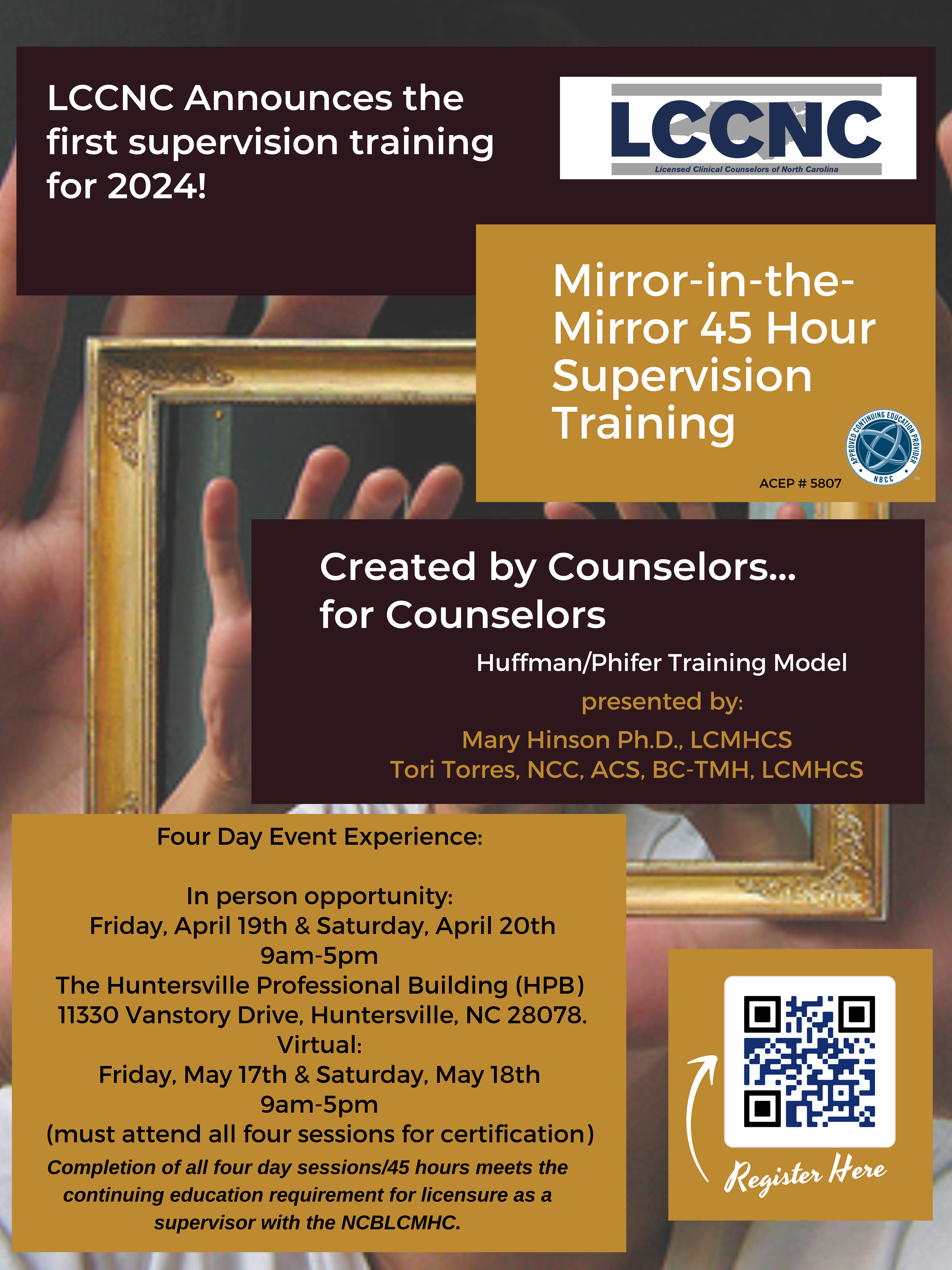Mirror-in-the-Mirror Supervision Training flyer